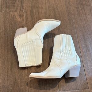 Women's White Ankle Boots